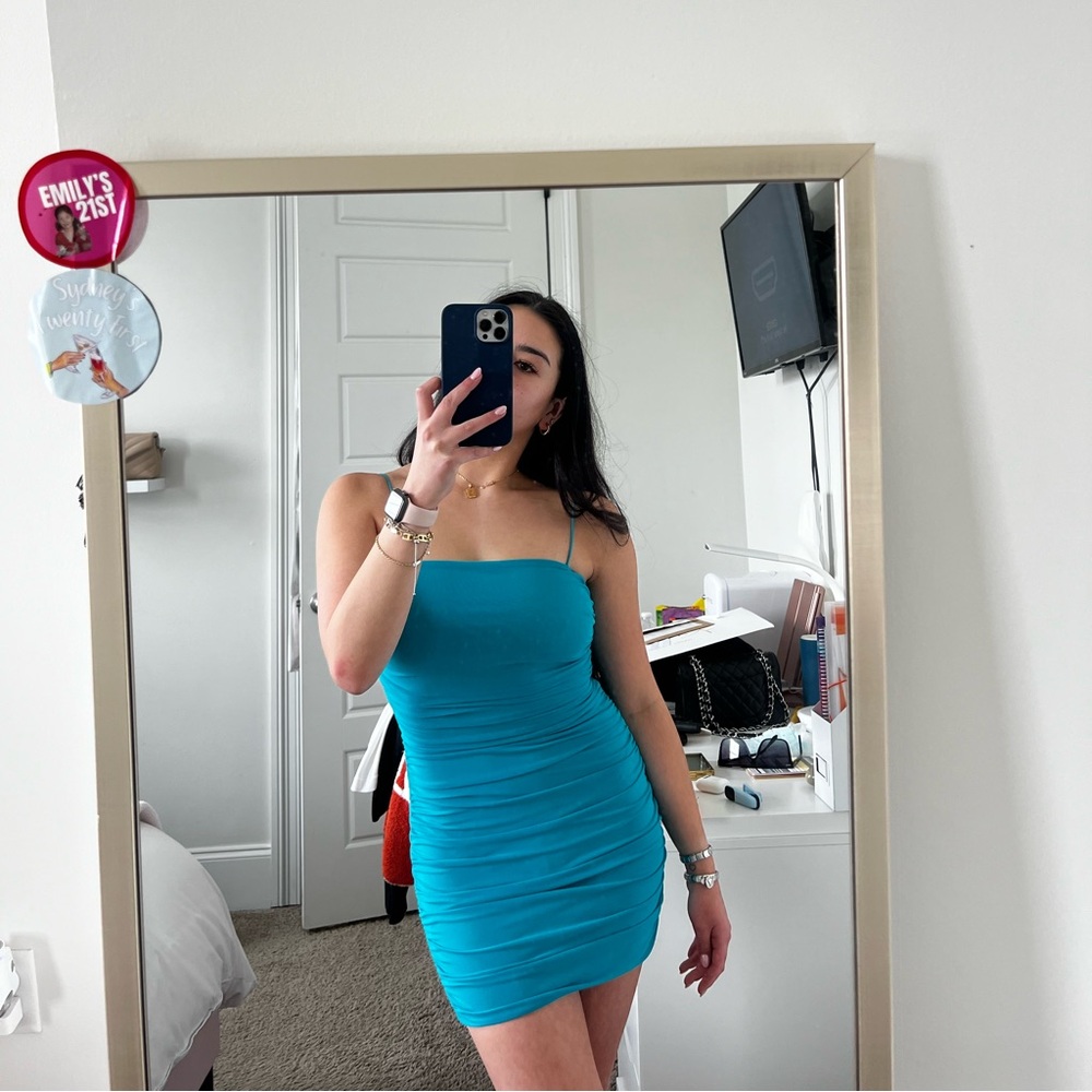 Princess Polly Holloway Wishes Mini Dress Blue